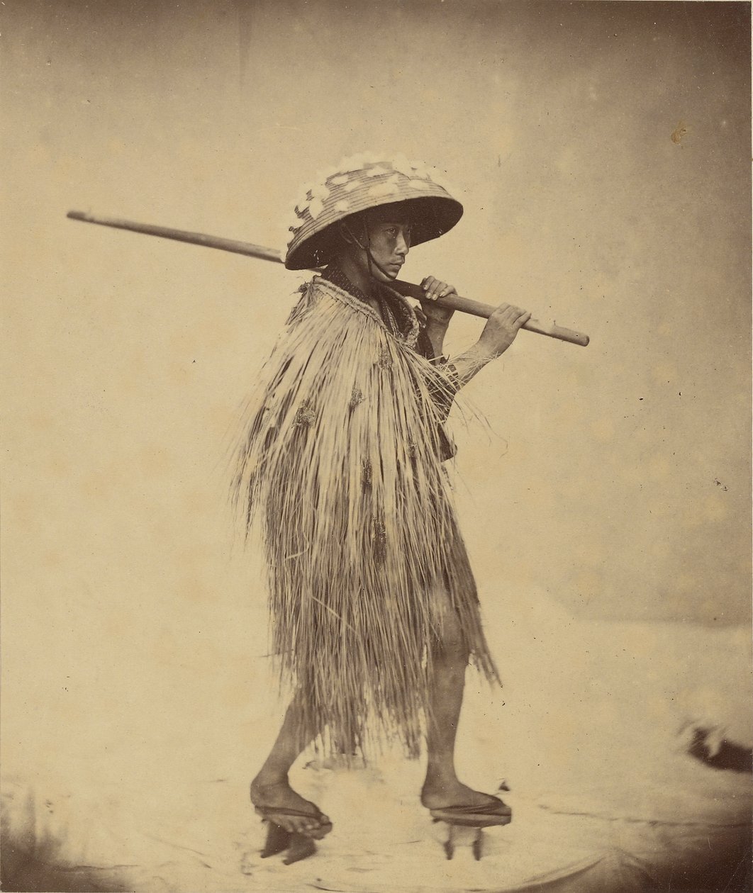 Japansk i Mackintosh, ca. 1865 af Felice Beato