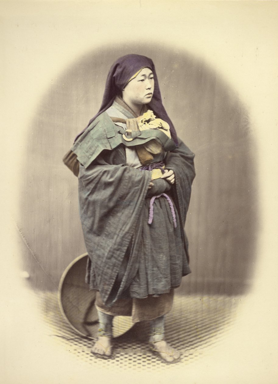 Mendicant-nonne af Felice Beato