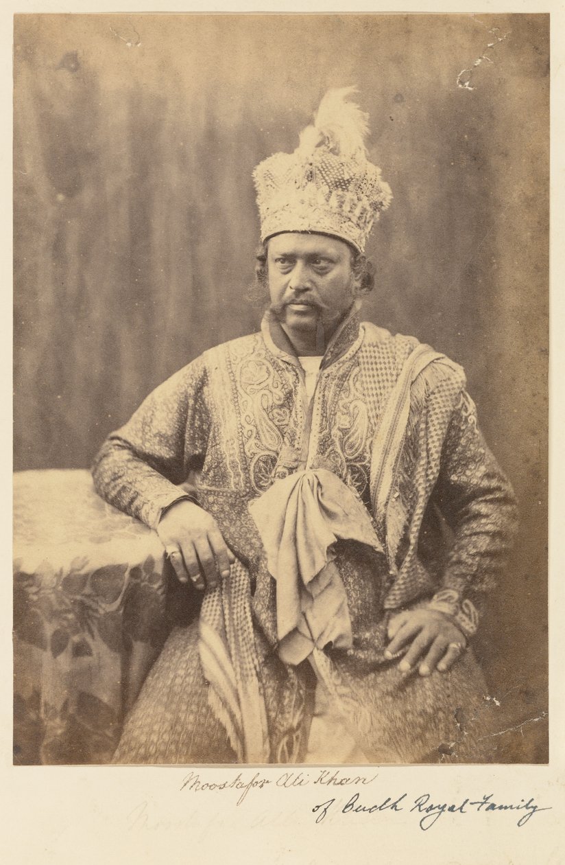 Moostafor Ali Khan fra den kongelige familie i Oudh af Felice Beato