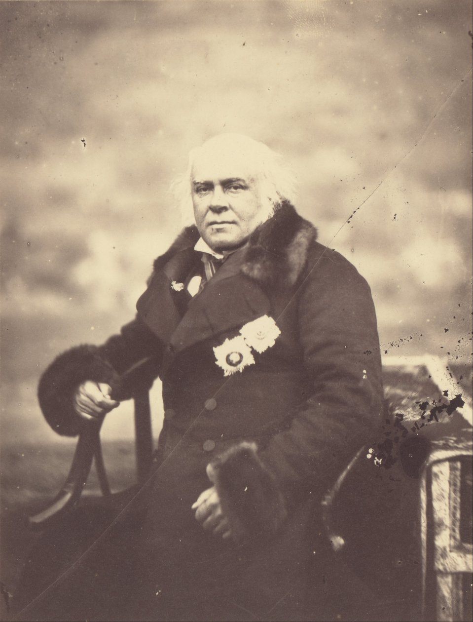 Portræt af Lord Elgin, befuldmægtiget og ambassadør, der underskrev traktaten af Felice Beato