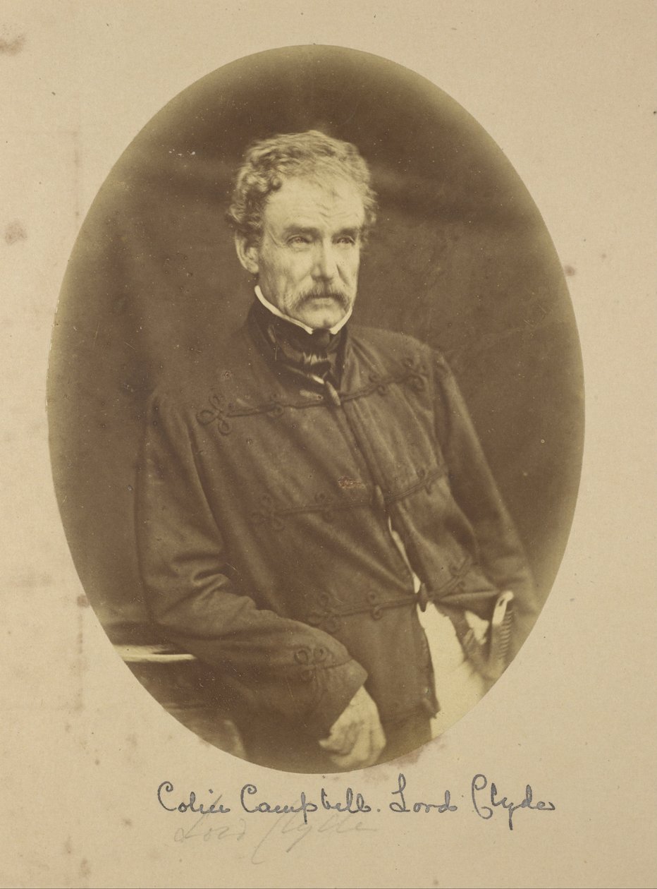Portræt af Sir Colin Campbell Lord Clyde, øverstkommanderende i Indien af Felice Beato