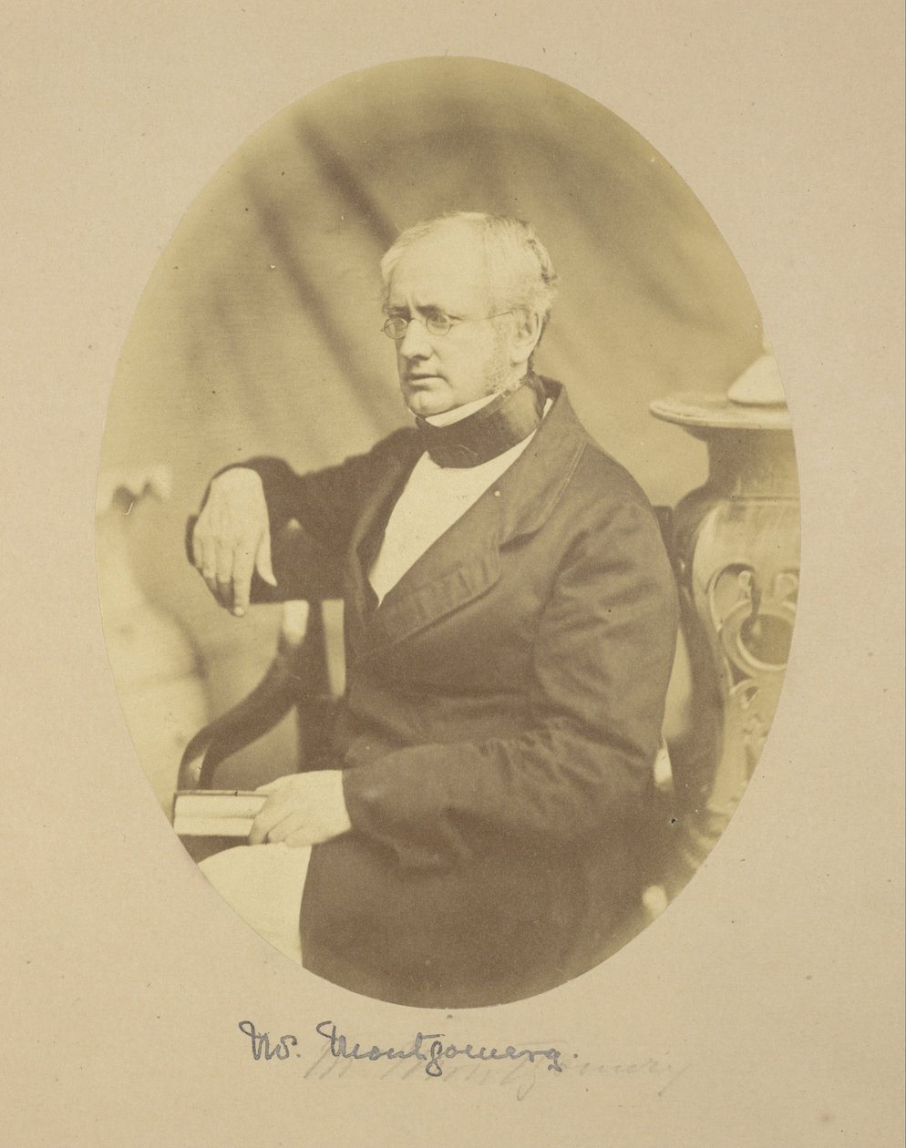Portræt af Sir Robert Montgomery, Esq., B.C.S, chefkommissær i Oude af Felice Beato