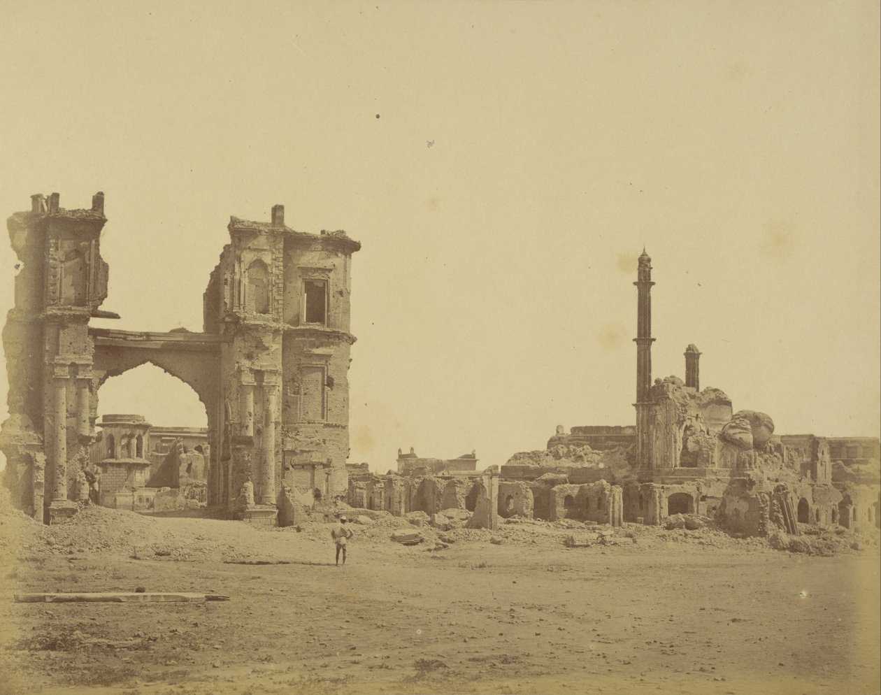 Clock Tower foran Bailee Guard Gate af Felice Beato