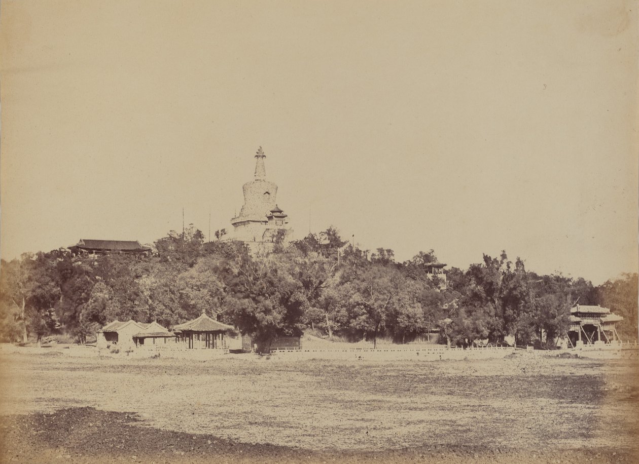 Den store pagode i det kejserlige vinterpalads, Pekin, 29. oktober 1860, 1860. af Felice Beato