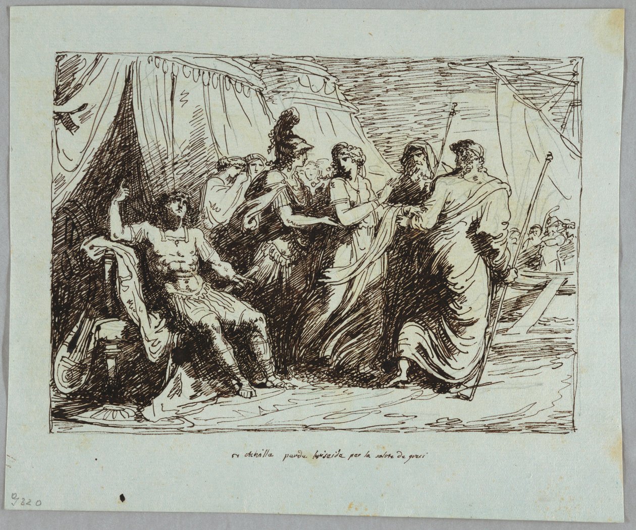 Achilles giver Briseis af Felice Giani