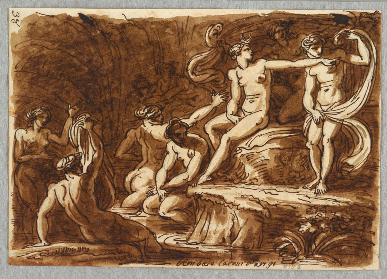 Diana og Callisto af Felice Giani