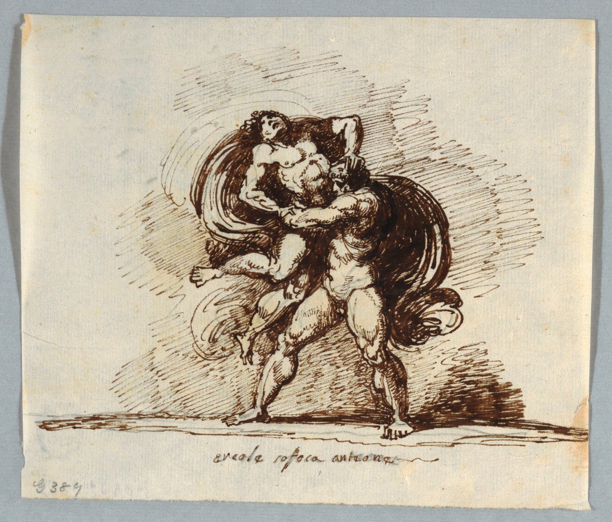 Hercules og Antaeus af Felice Giani