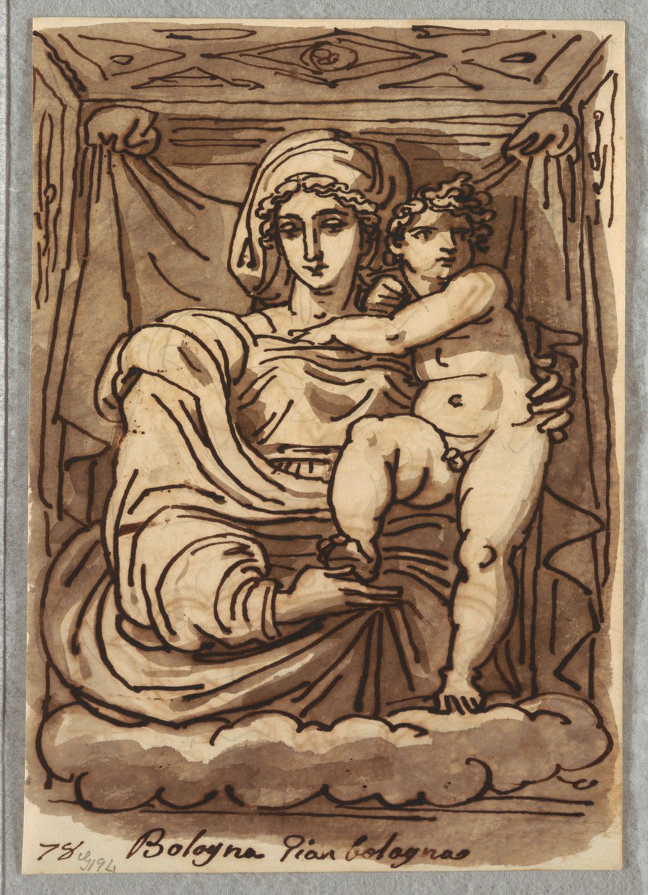Madonna og barn af Felice Giani