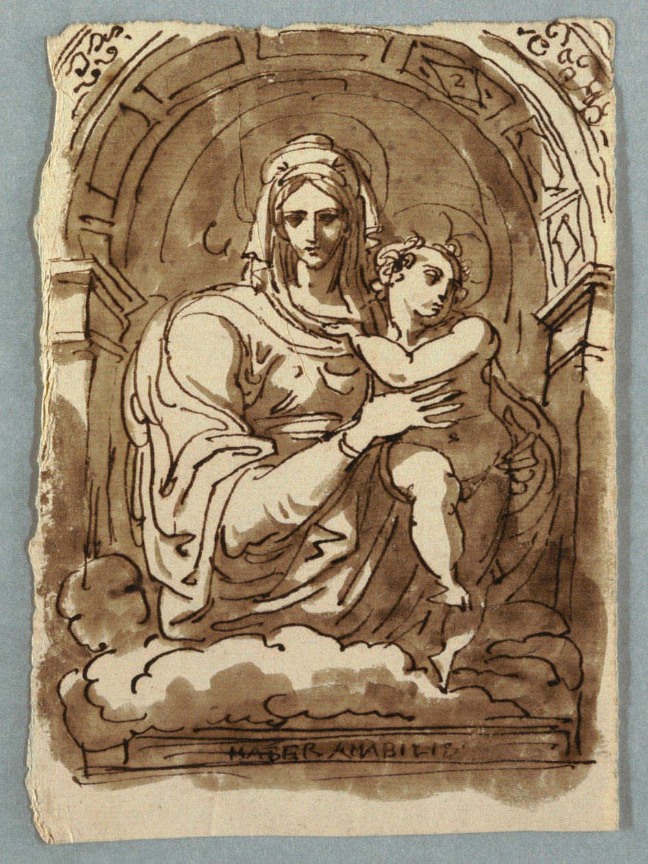 Madonna og barn af Felice Giani