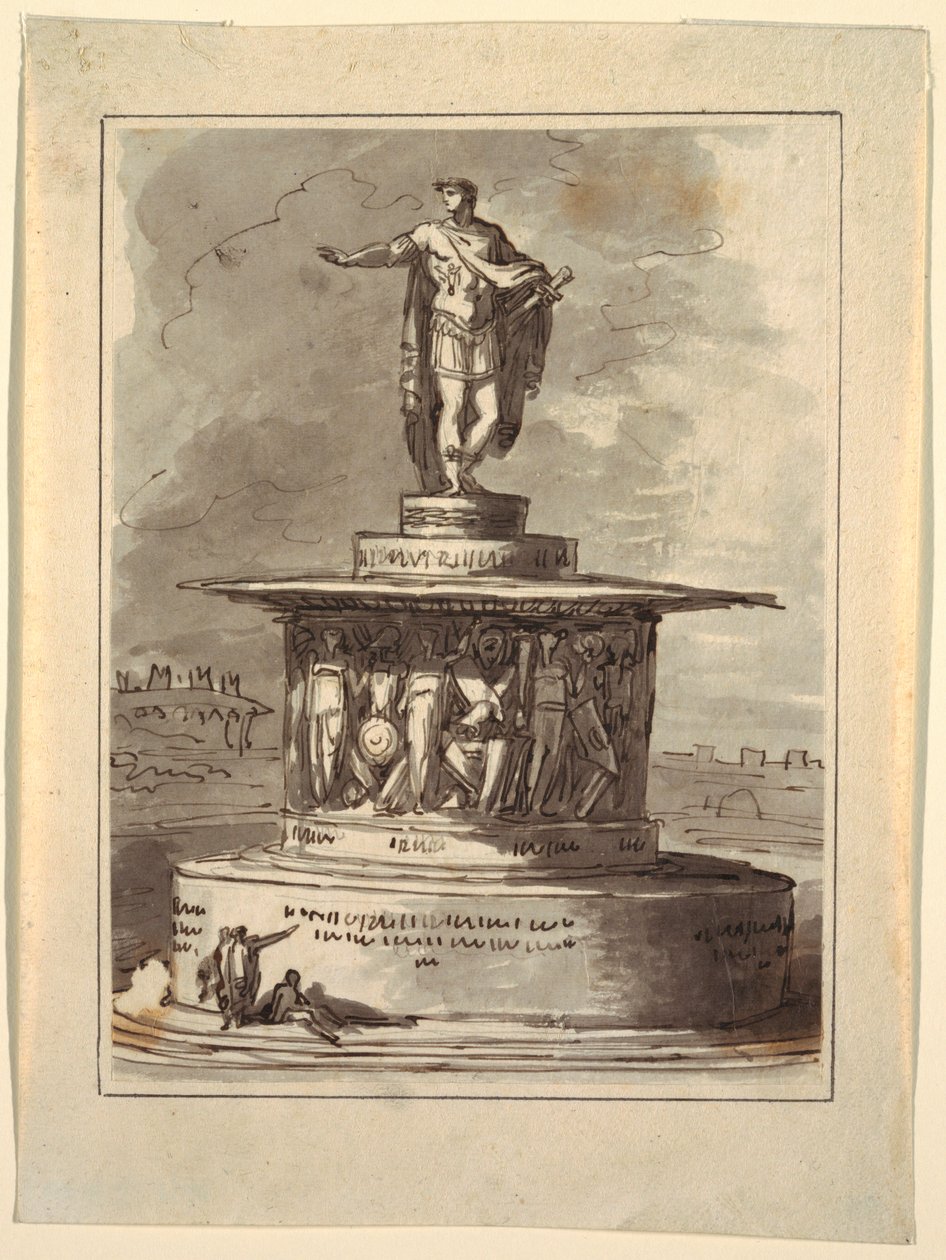 Projekt til et monument for Foro Bonaparte, Milano, 1800 af Felice Giani