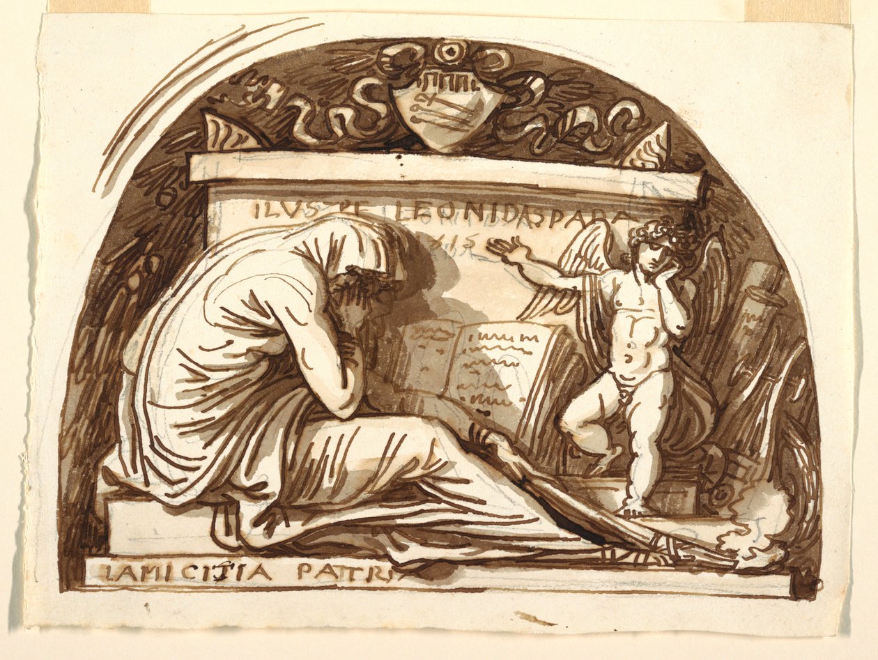 Gravmonument for Leonida Spada af Felice Giani