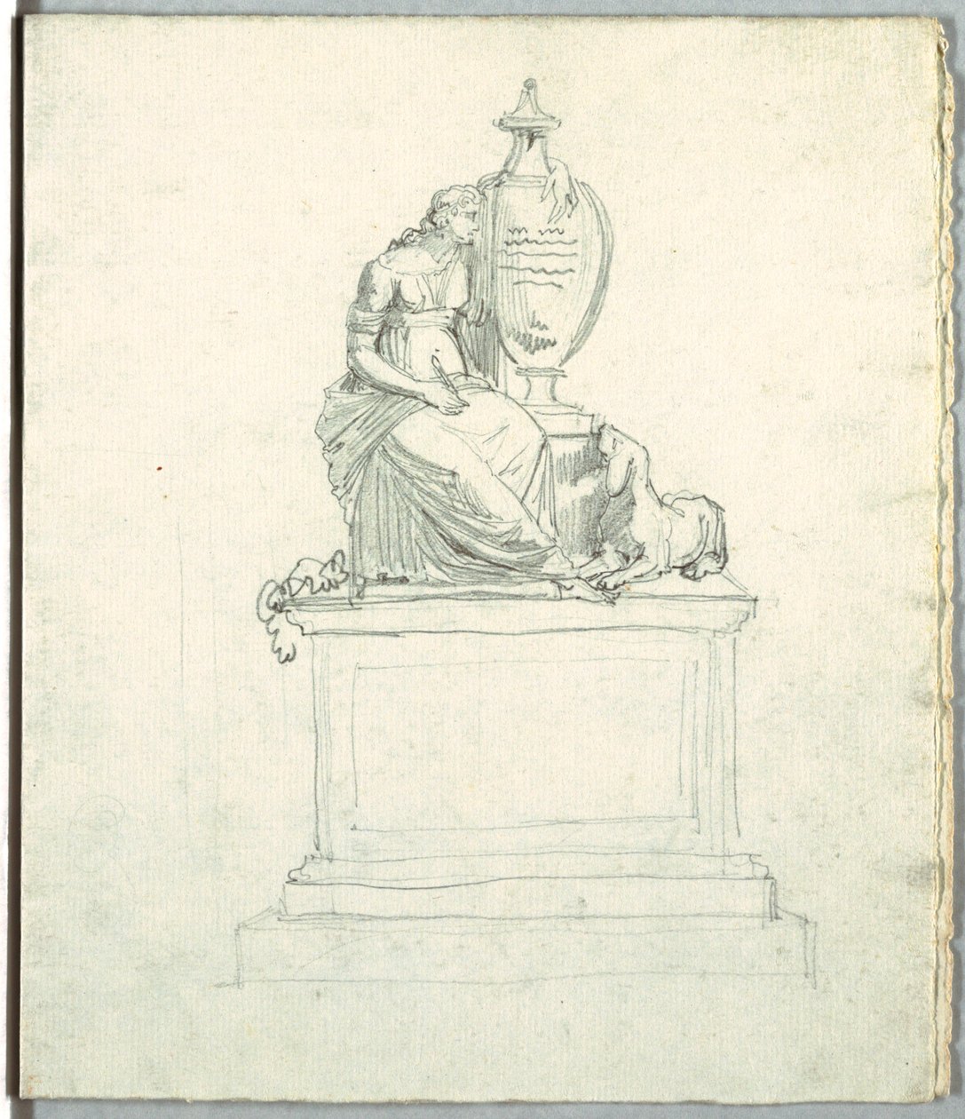 Studie efter et Begravelsesmonument og Studie efter Frise af Felice Giani