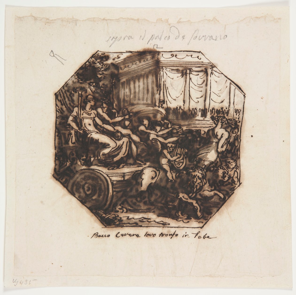 Bacchus og Ceres triumf af Felice Giani