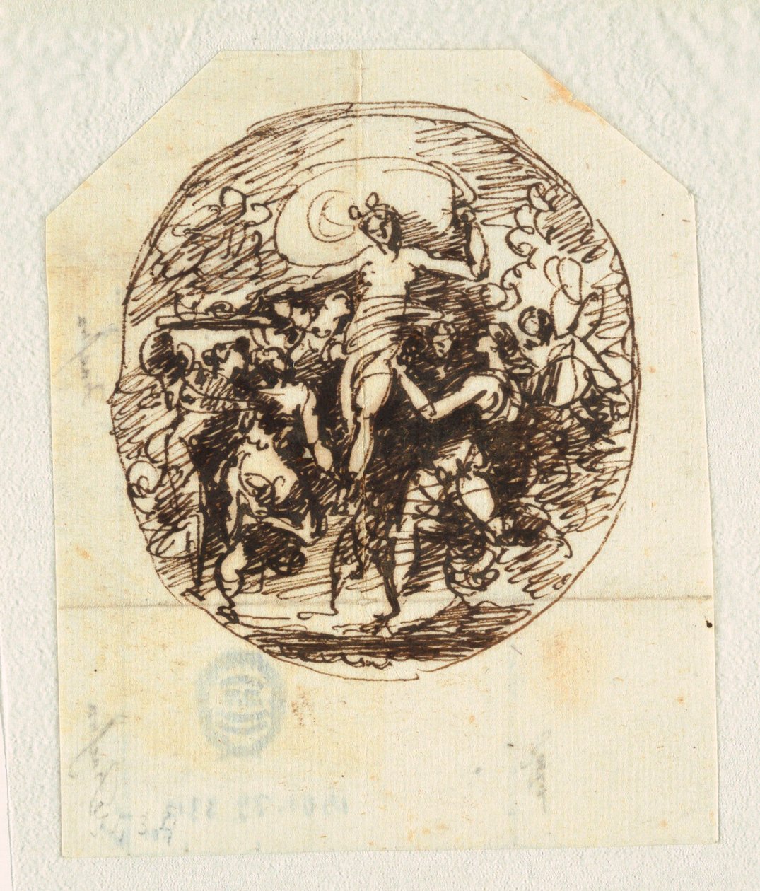 The Triumph of Venus designet til soveværelset i Palazzo Milzetti, Faenza af Felice Giani