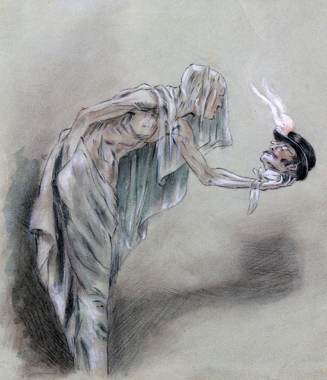 Chez les Passants, c1850-1898dani af Felicien Joseph Victor Rops