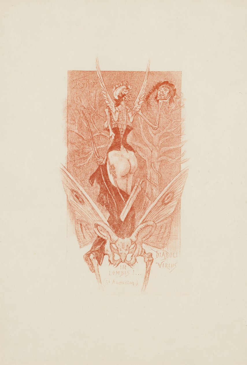Diaboli Virtus in Lombis af Félicien Rops