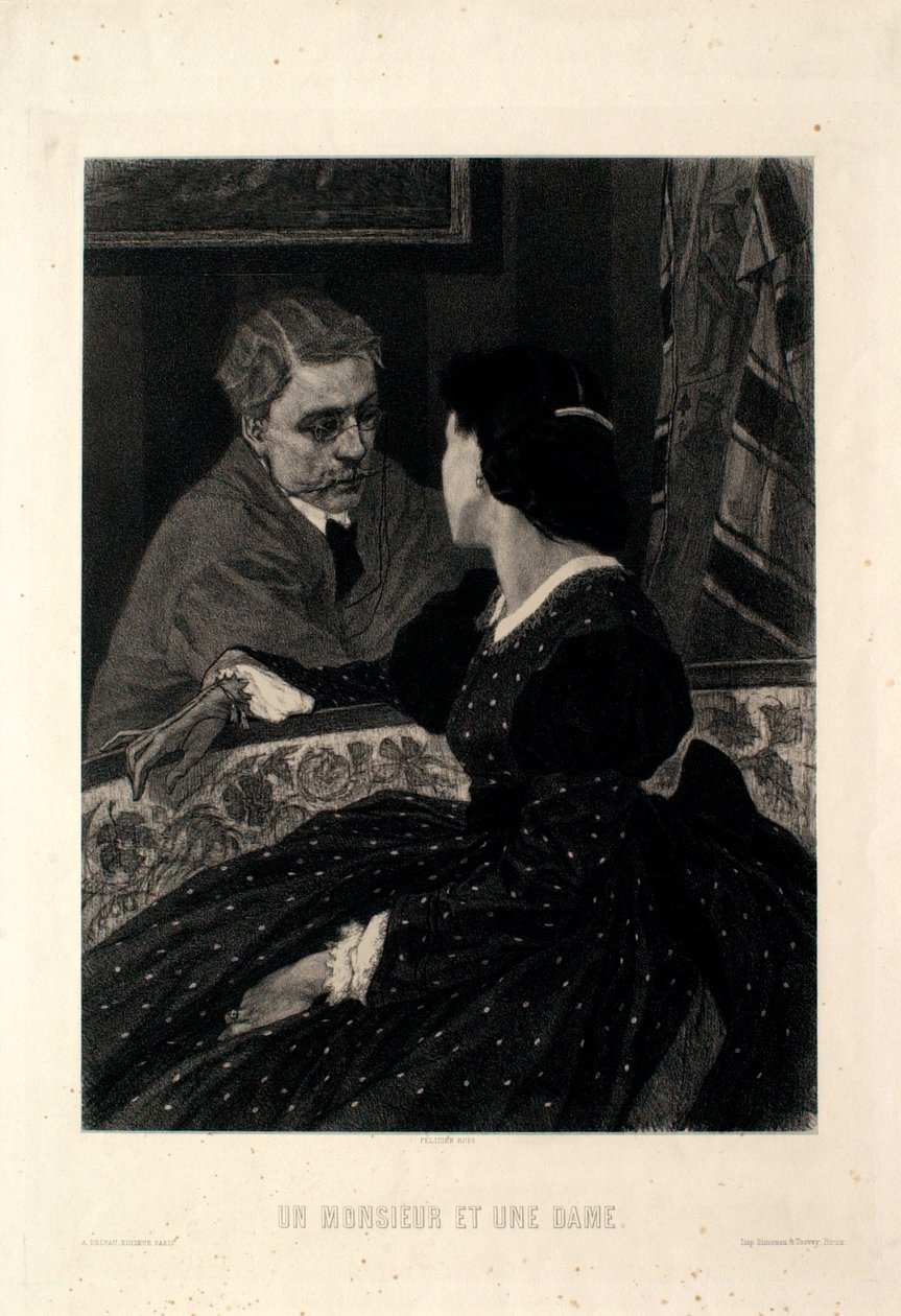 En herre og en dame af Félicien Rops