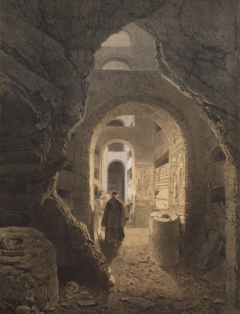 Catacombs of San Calixto i Rom, illustration fra albummet 