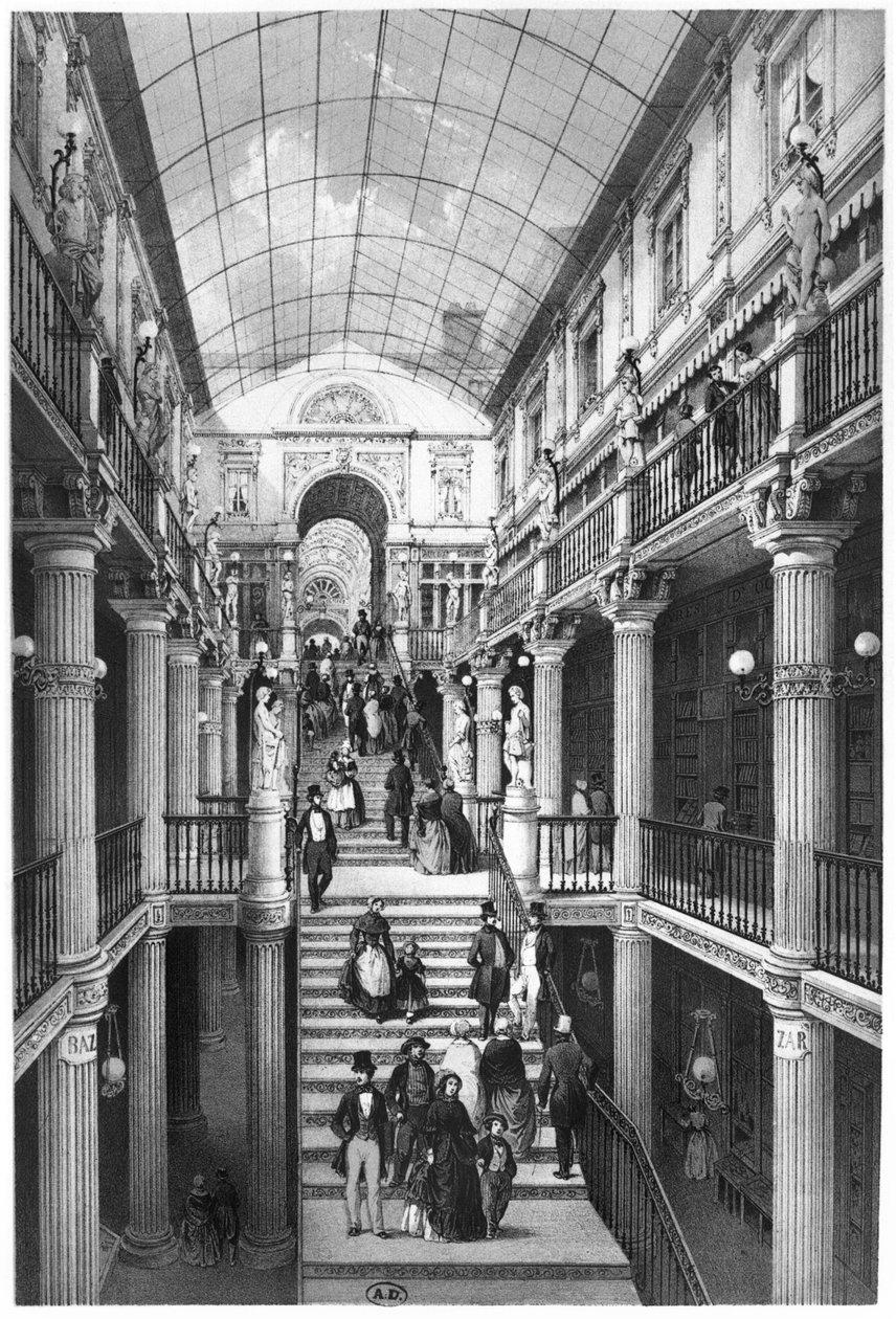 Passage Pommeraye, Nantes, 1841 af Felix Benoist