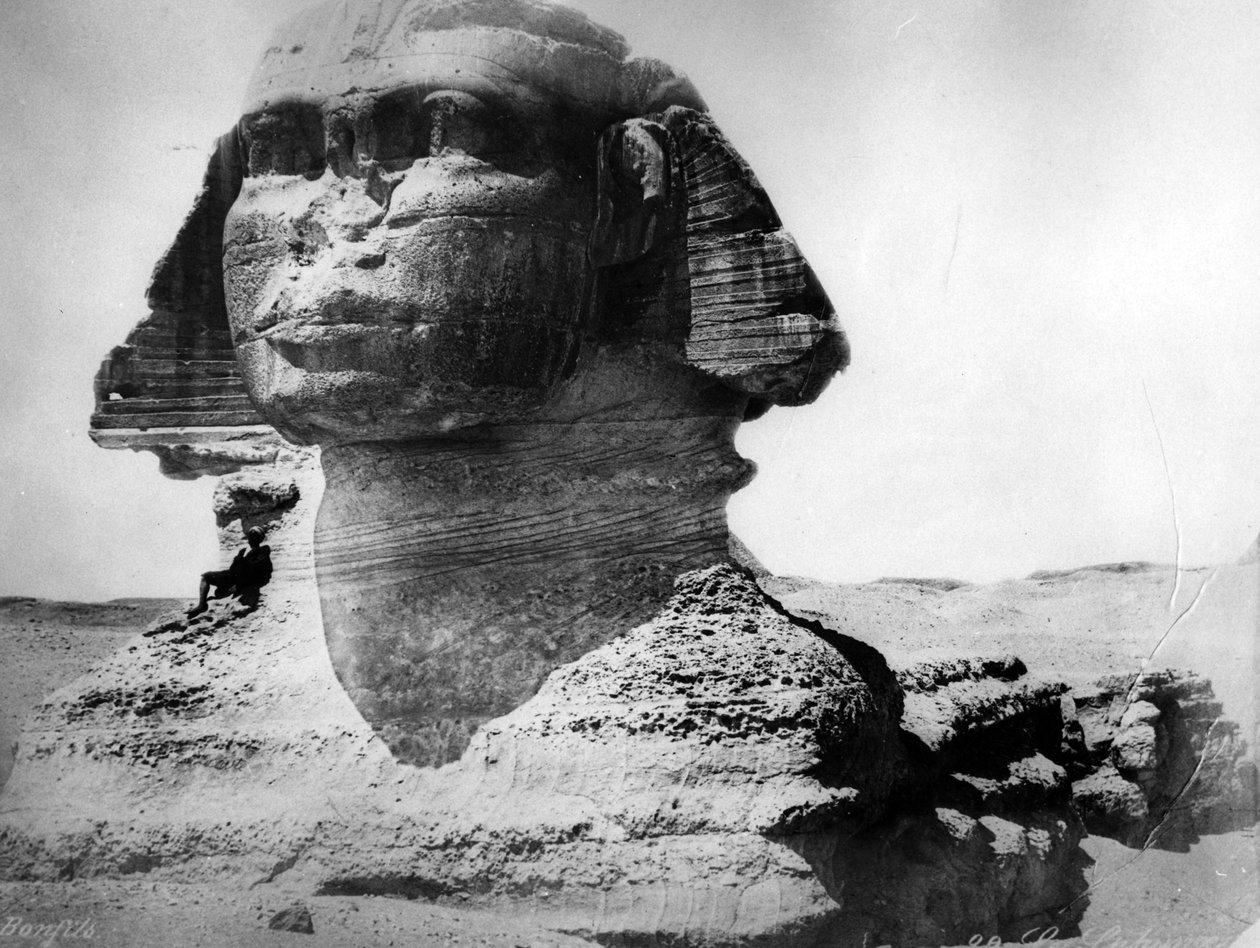 Sfinxen i Giza, ca. 1870