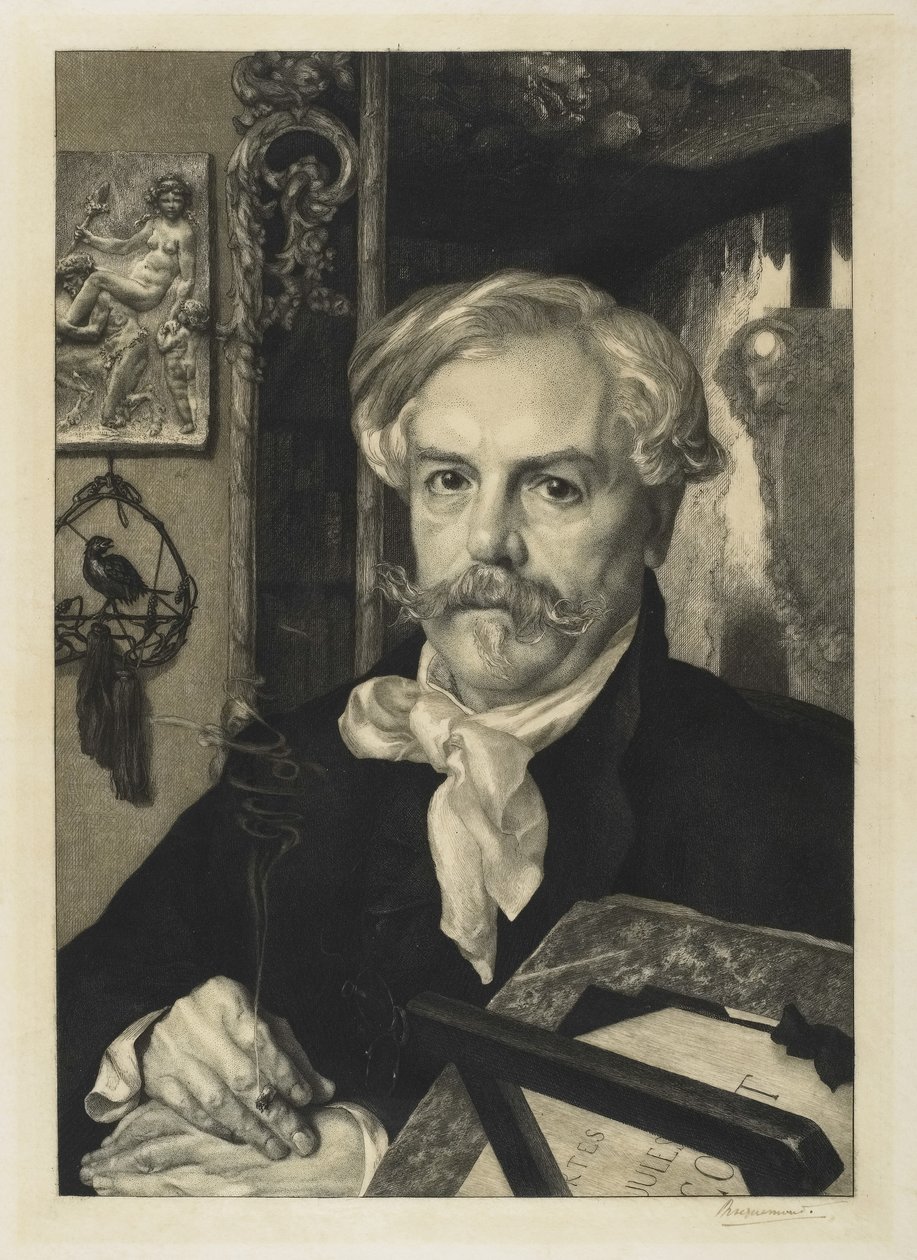 Edmond de Goncourt af Felix Bracquemond