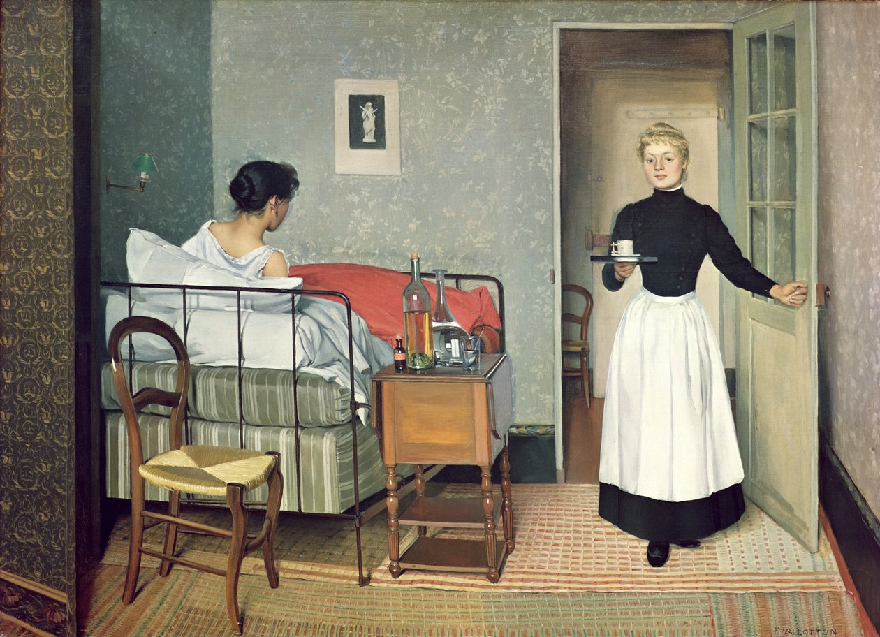 Det syge barn (Helene Chatenay) 1892 af Felix Edouard Vallotton