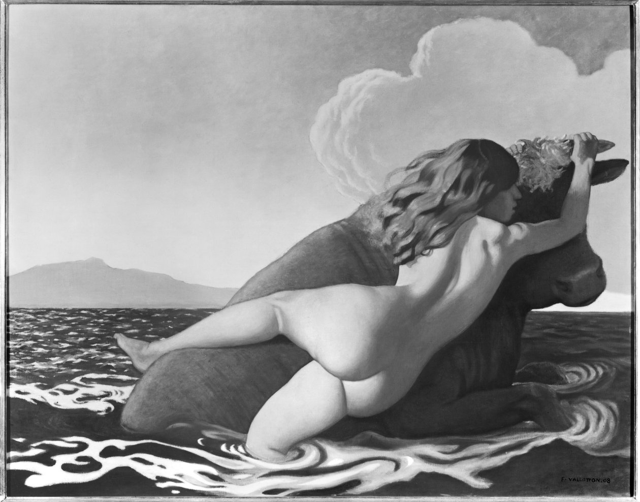 Europas voldtægt af Felix Edouard Vallotton