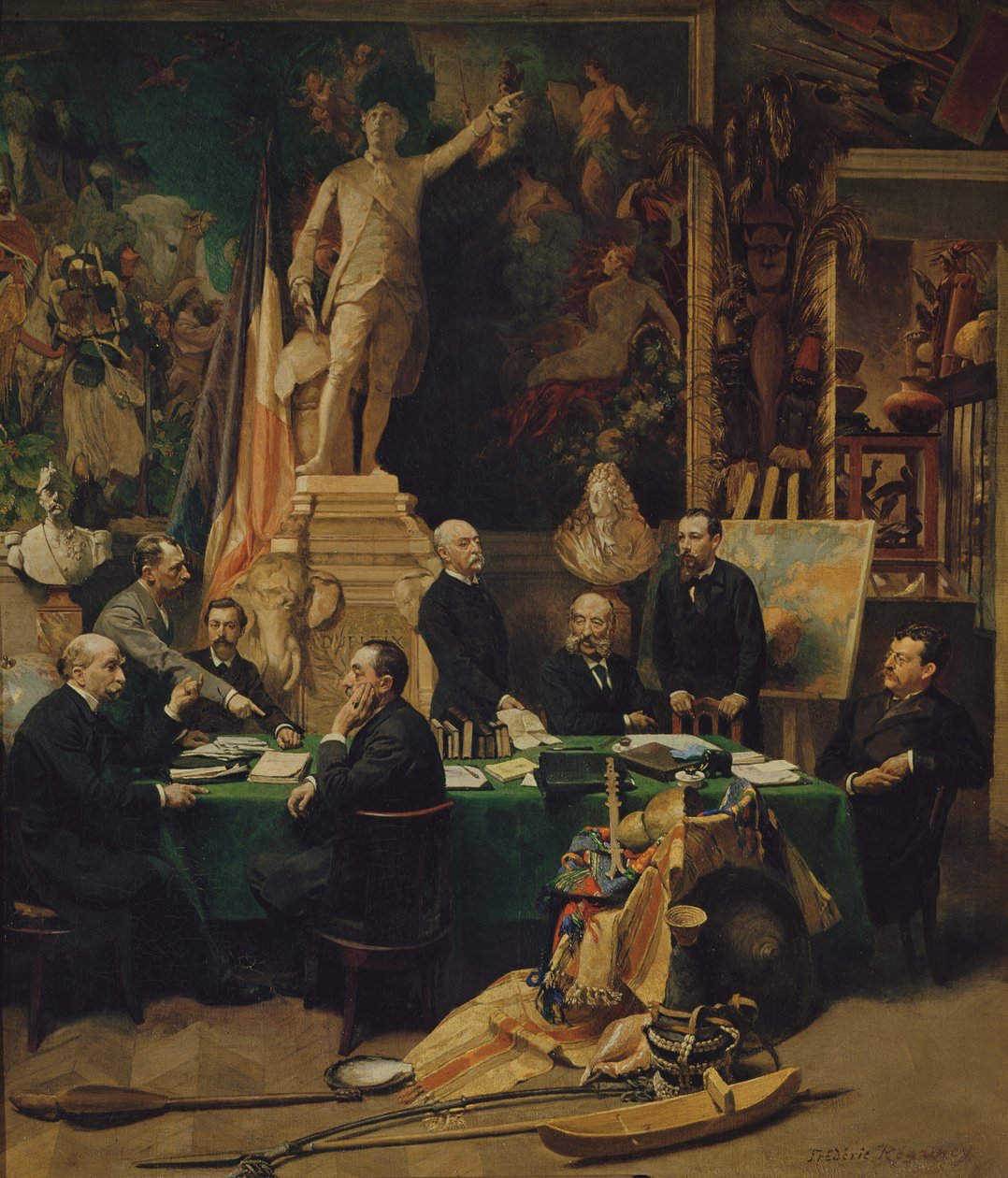 De koloniale delegerede og Jules Ferry (1832-93) 1892 af Felix Regamey