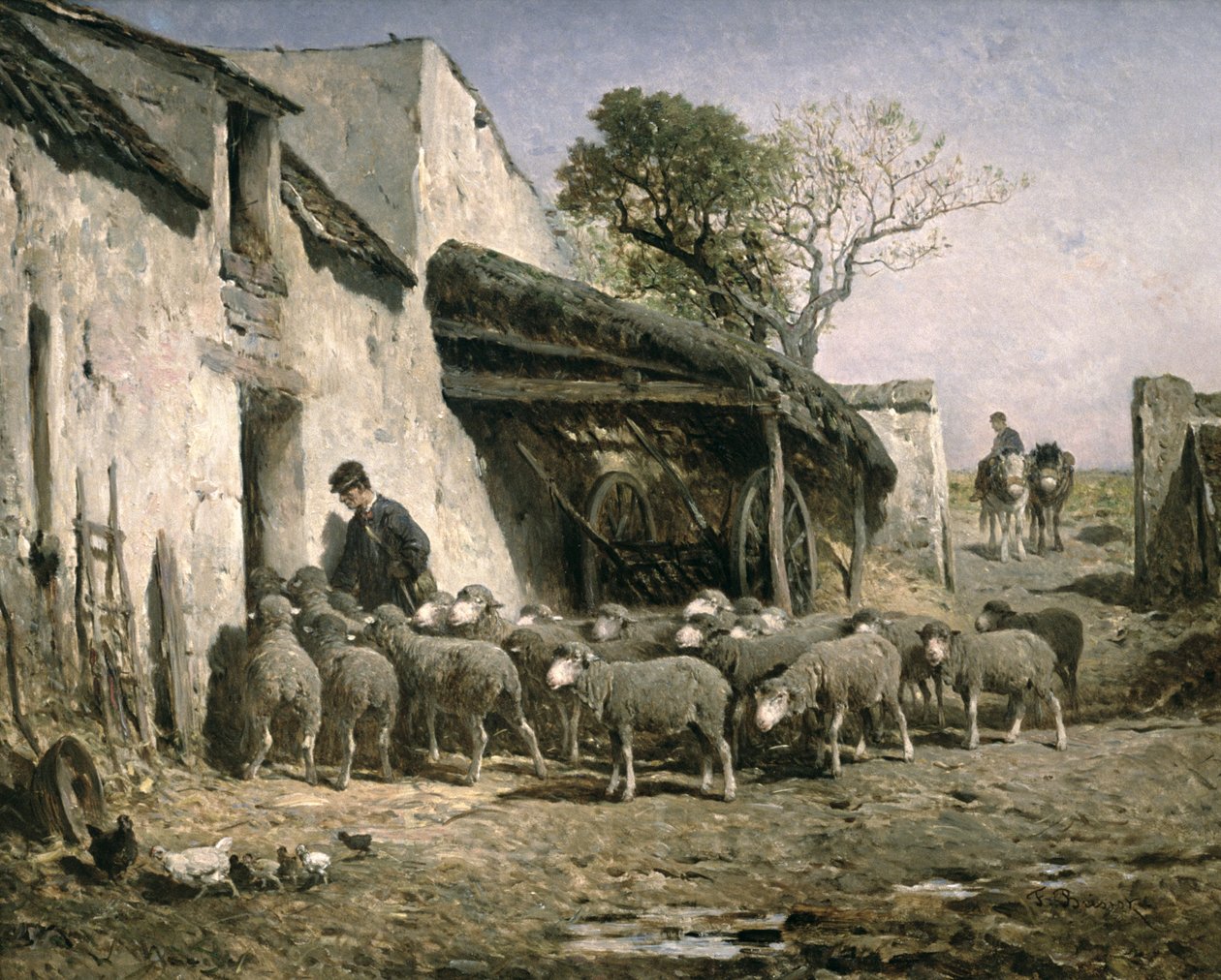 Flokkens tilbagevenden til fårefolden af Felix Saturnin Brissot de Warville