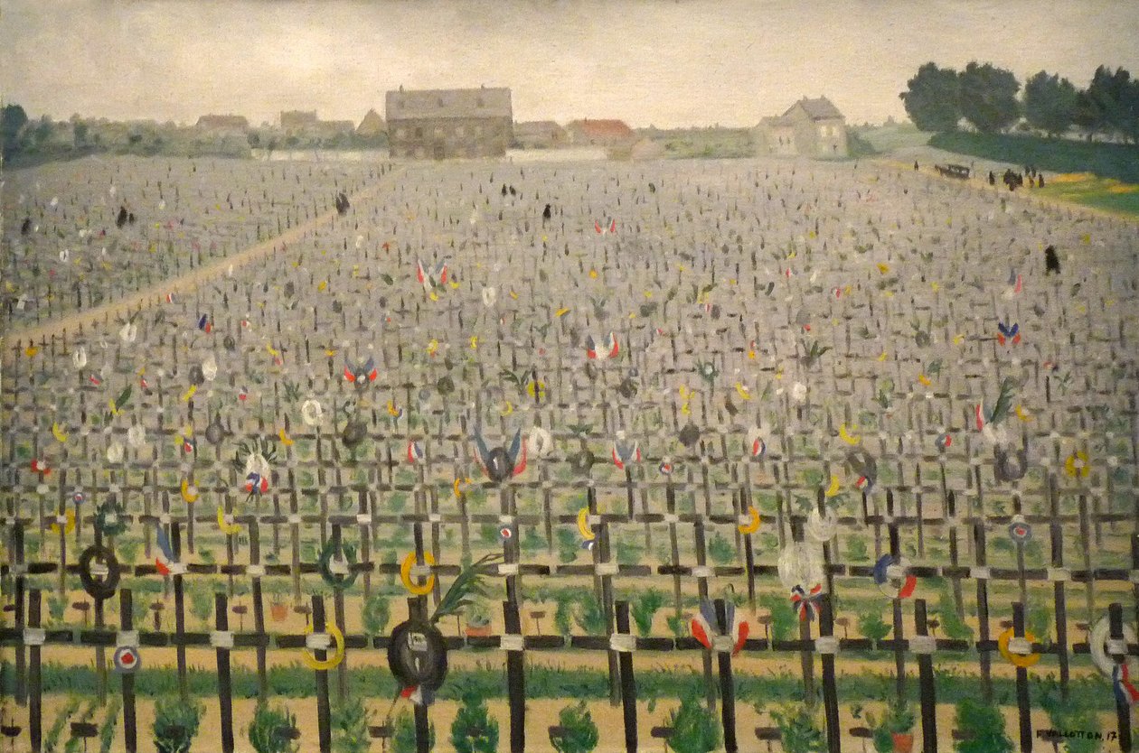 Engelsk: Chalons War Cemeteryn af Felix Edouard Vallotton