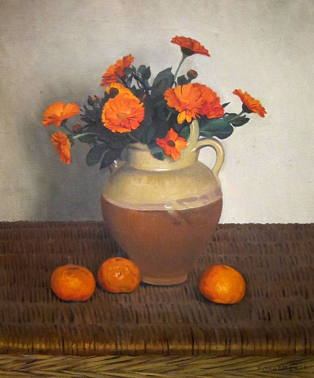Morgenfruer og mandariner af Felix Edouard Vallotton