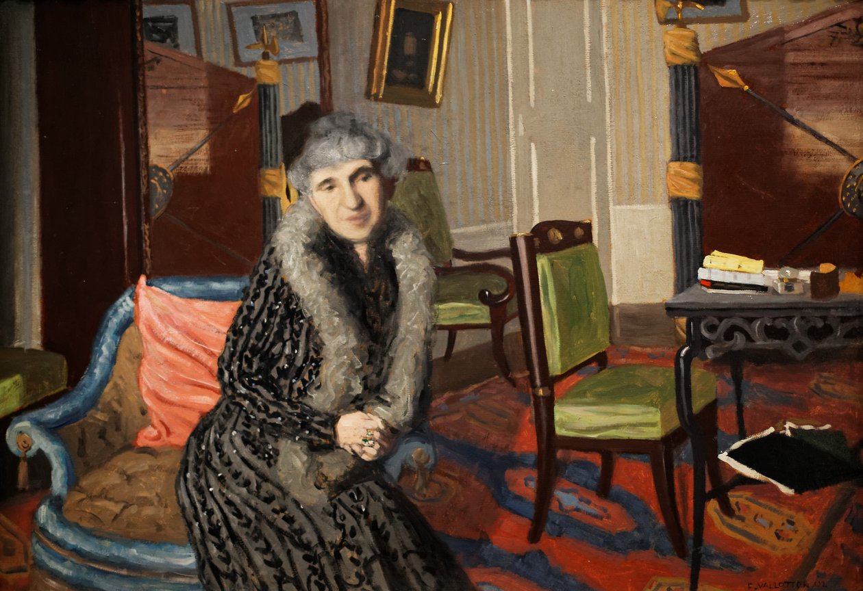 Fru Alexandre Bernheim af Felix Edouard Vallotton