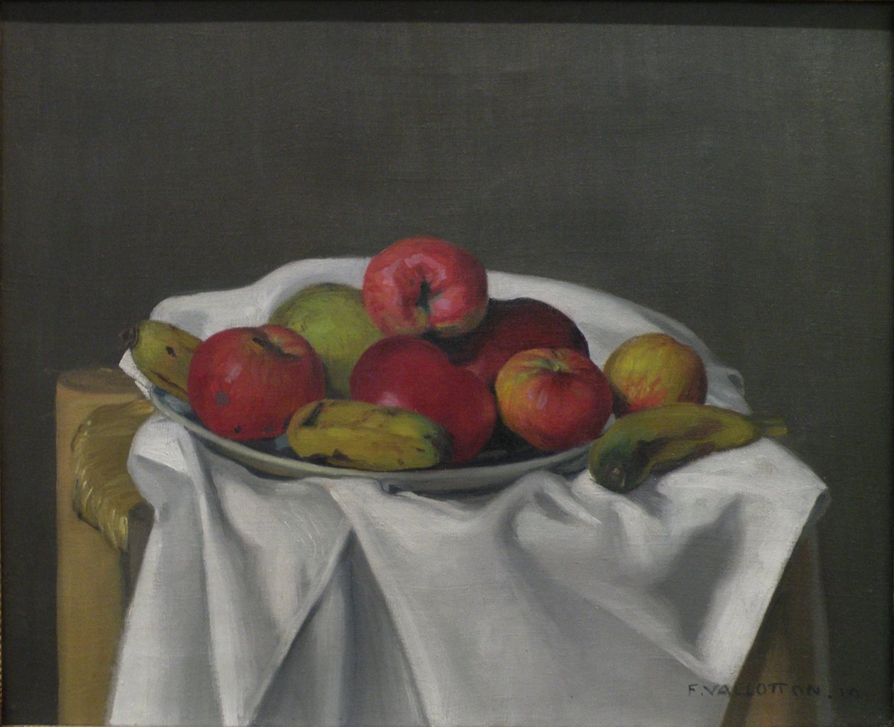 Stilleben med æbler af Felix Edouard Vallotton
