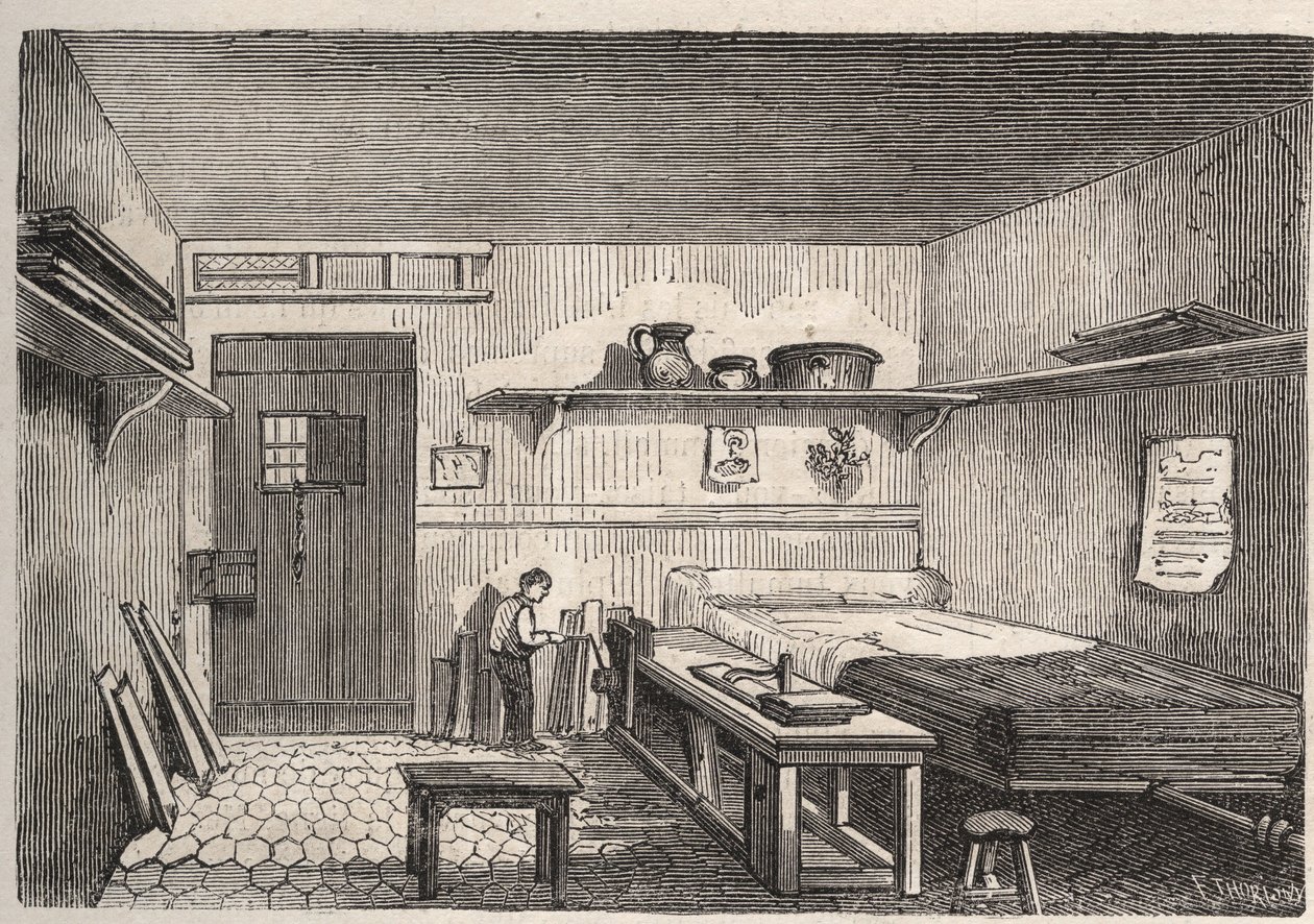 Paris - Petite Roquette fængsel (fængsel for kvinder og unge) - af Felix (after) Thorigny