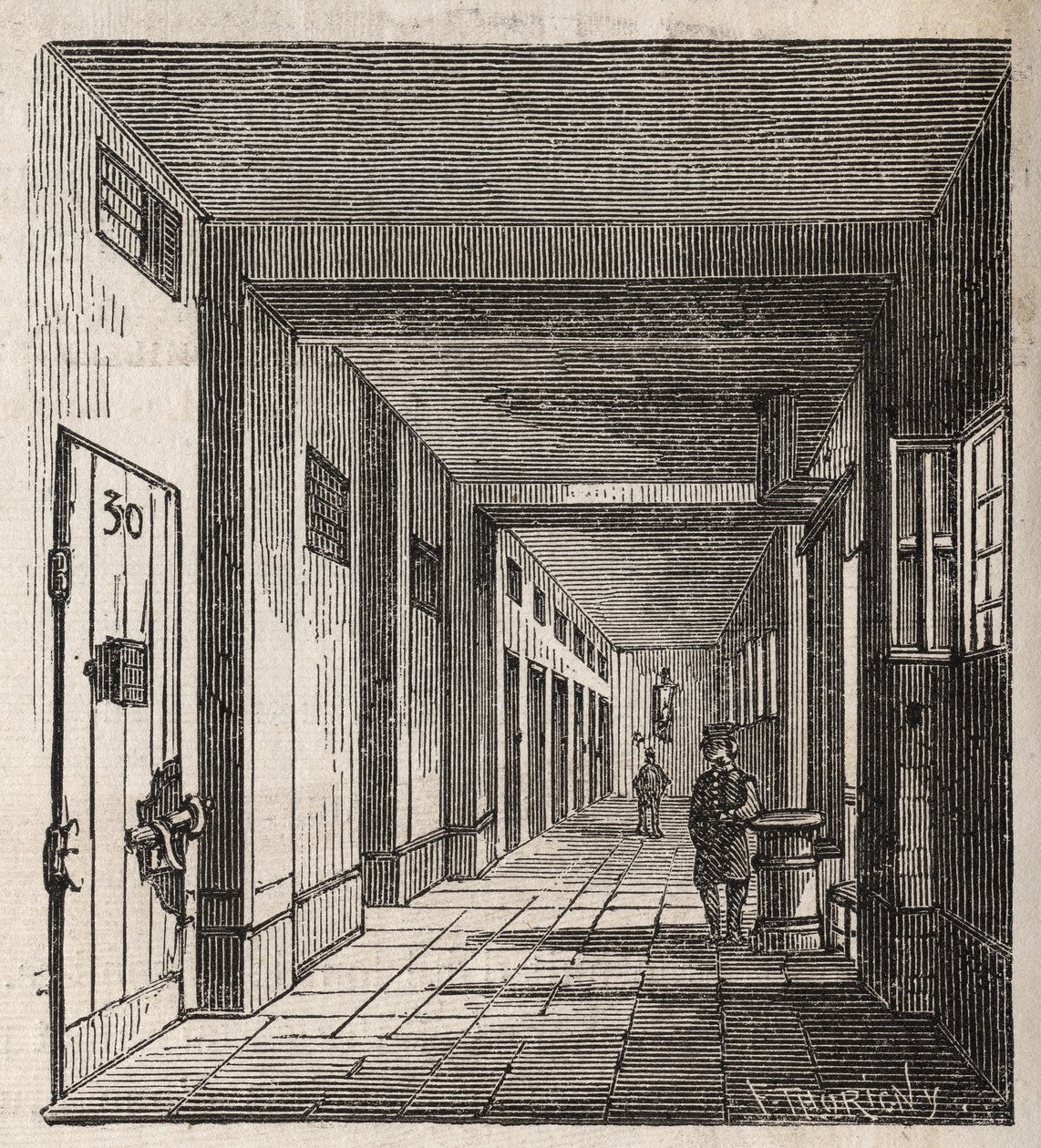 Paris - Petite Roquette fængsel (fængsel for kvinder og unge) - af Felix (after) Thorigny