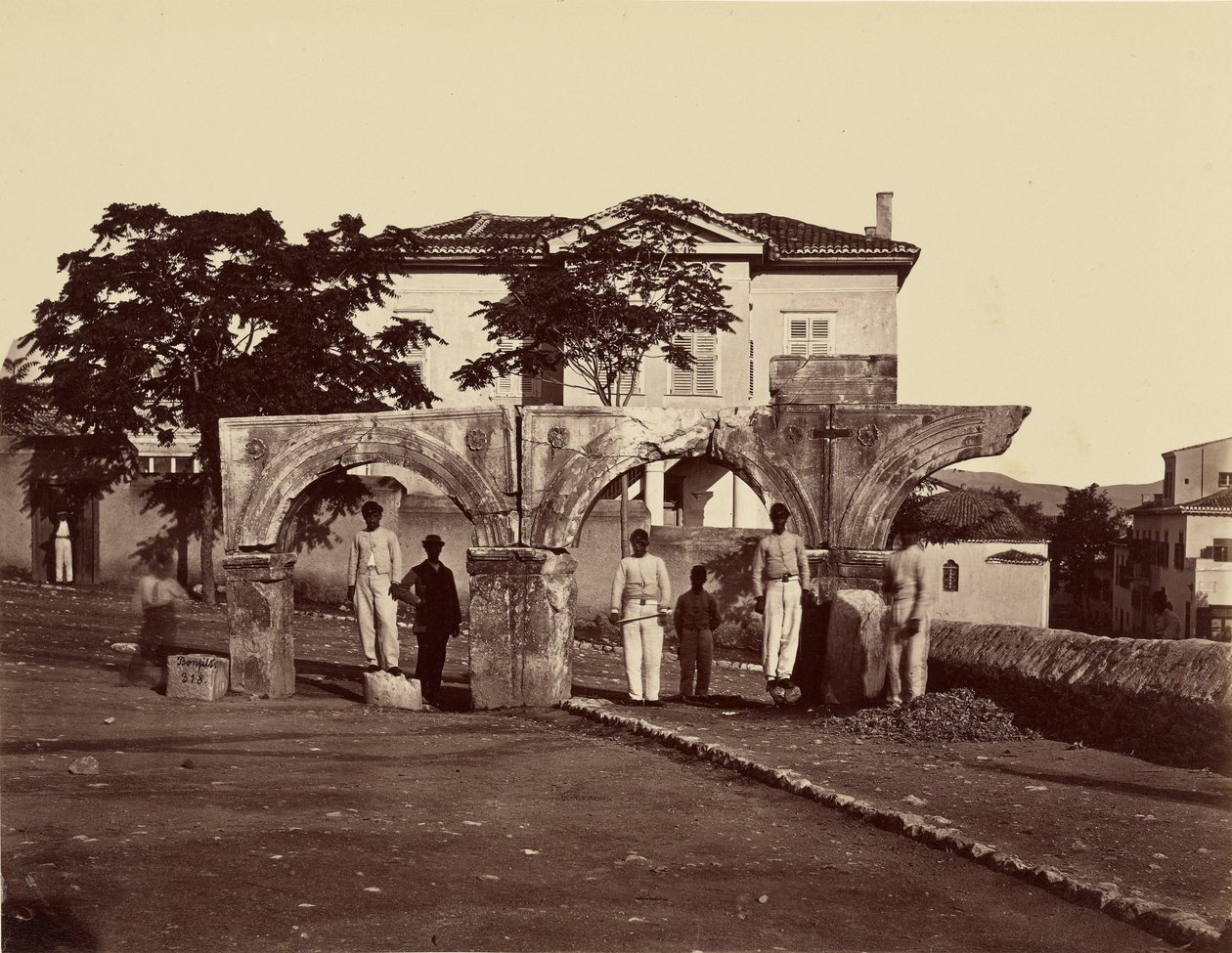 Adriens portik, Athen af Félix Bonfils