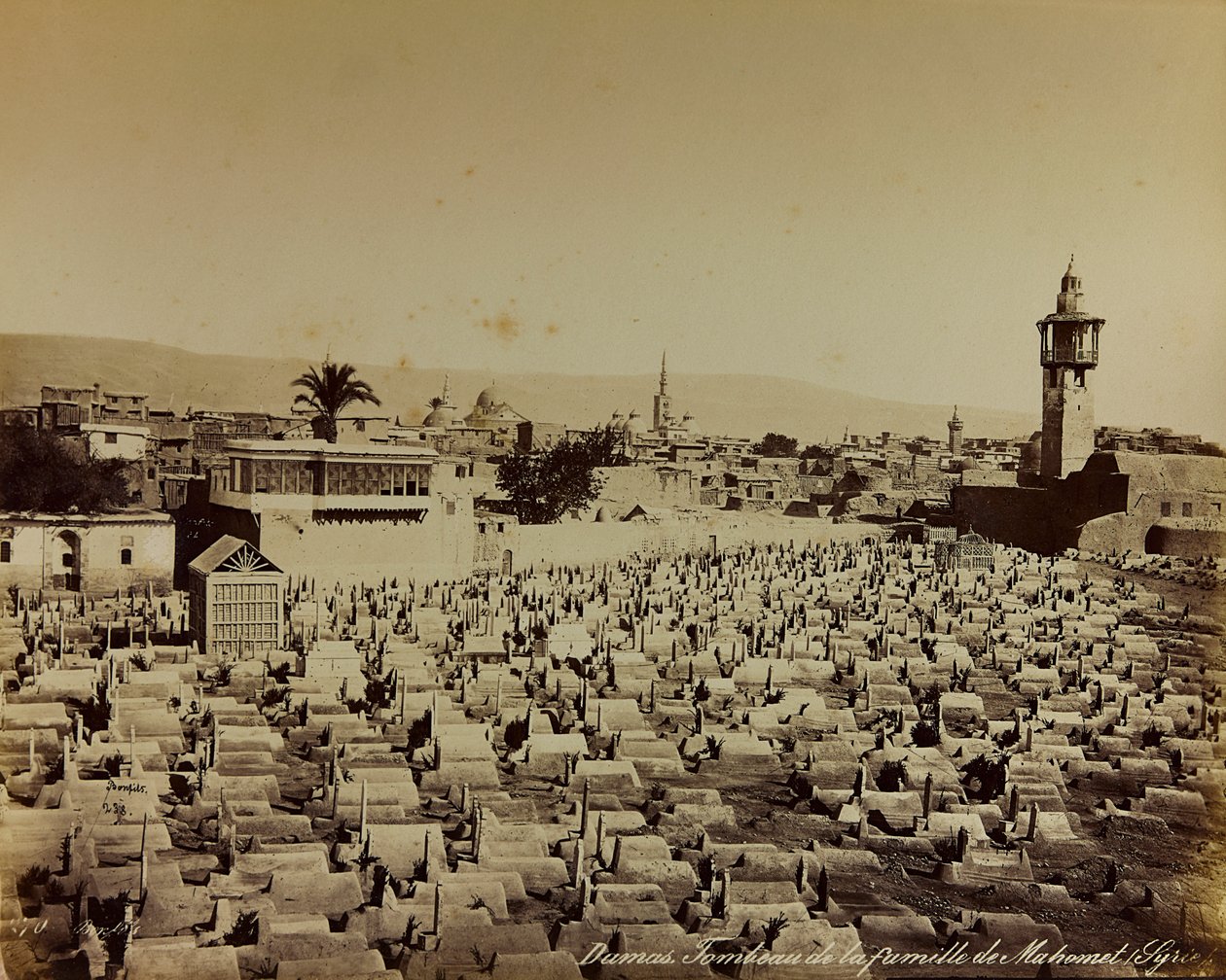 Album "Damas et Baalbek": Mohammeds familiekirkegård i Damaskus af Félix Bonfils