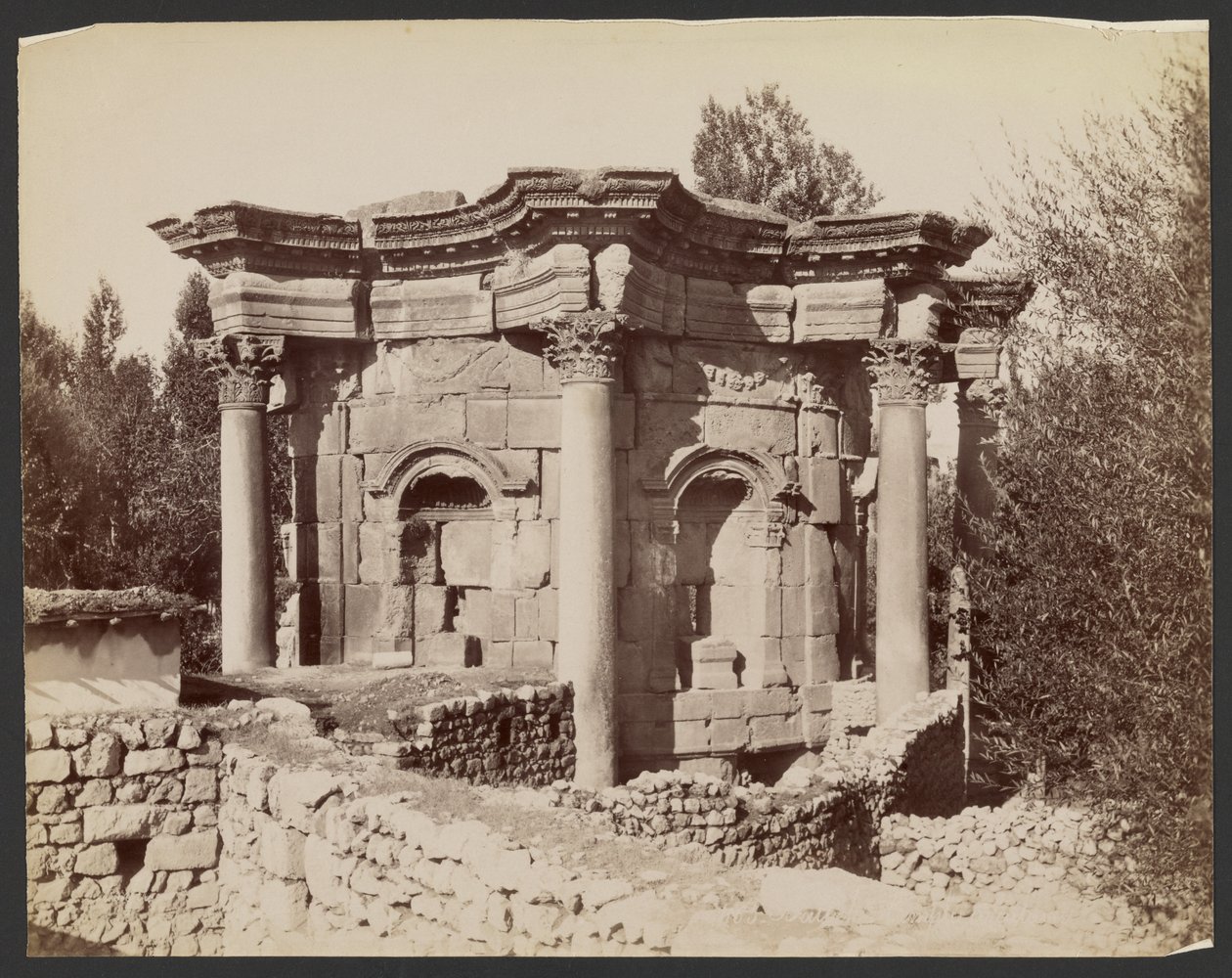 Baalbek, Venus-templet af Félix Bonfils