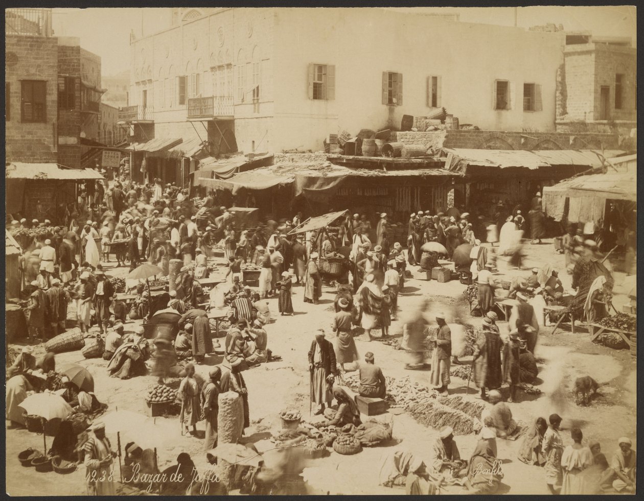 Basar i Jaffa af Félix Bonfils