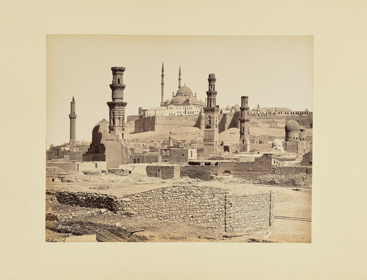 Citadellet i Kairo af Félix Bonfils