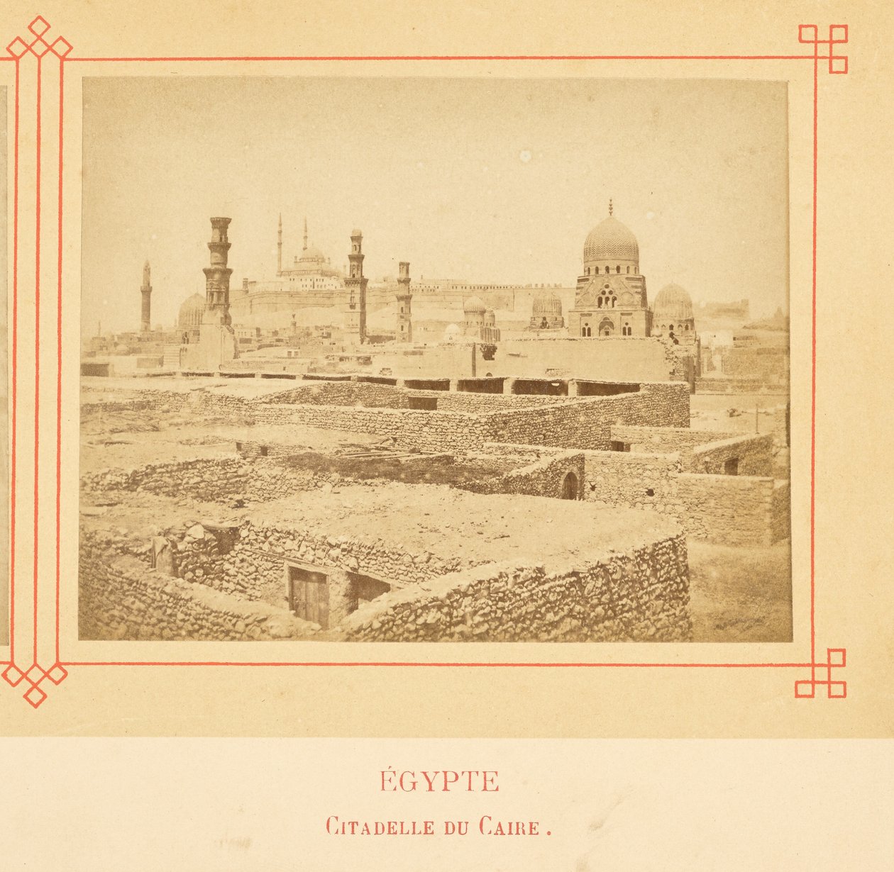 Citadellet i Kairo af Félix Bonfils