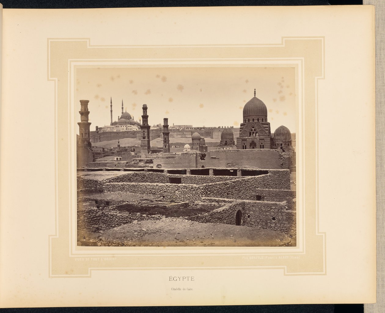 Egypten: Kairos citadel af Félix Bonfils