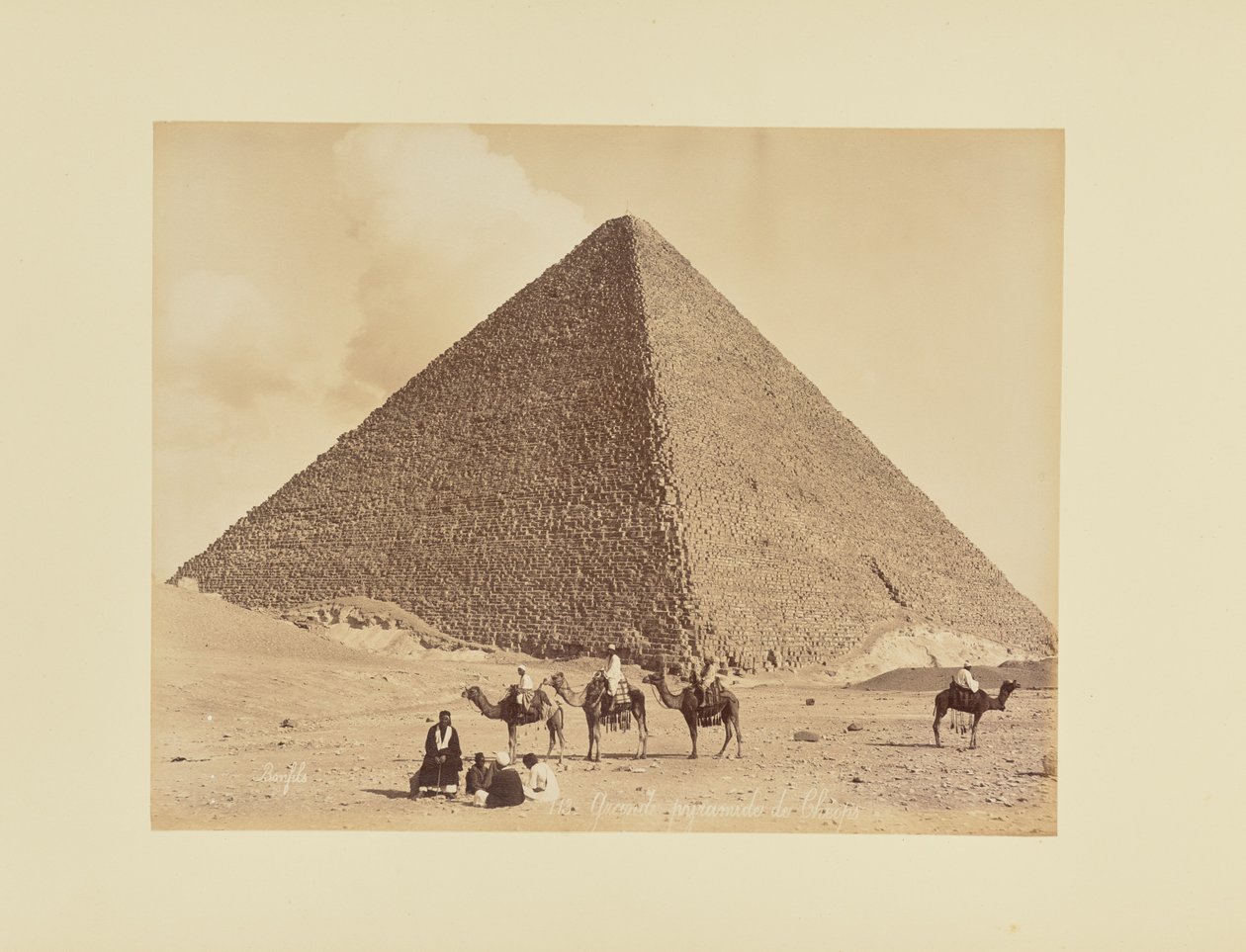 Cheops’ store pyramide af Félix Bonfils