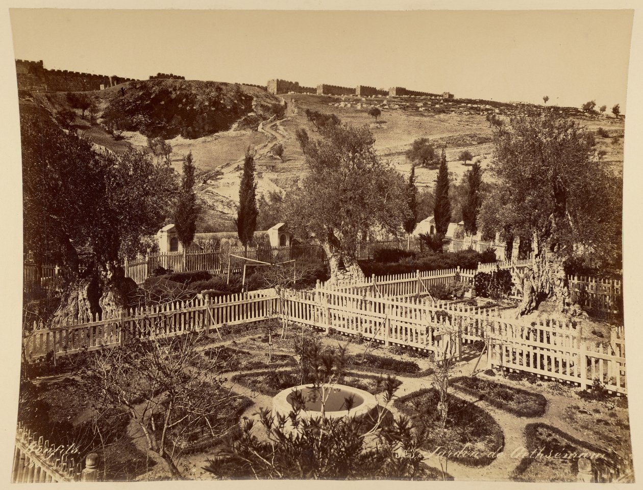 Getsemane-haven af Félix Bonfils