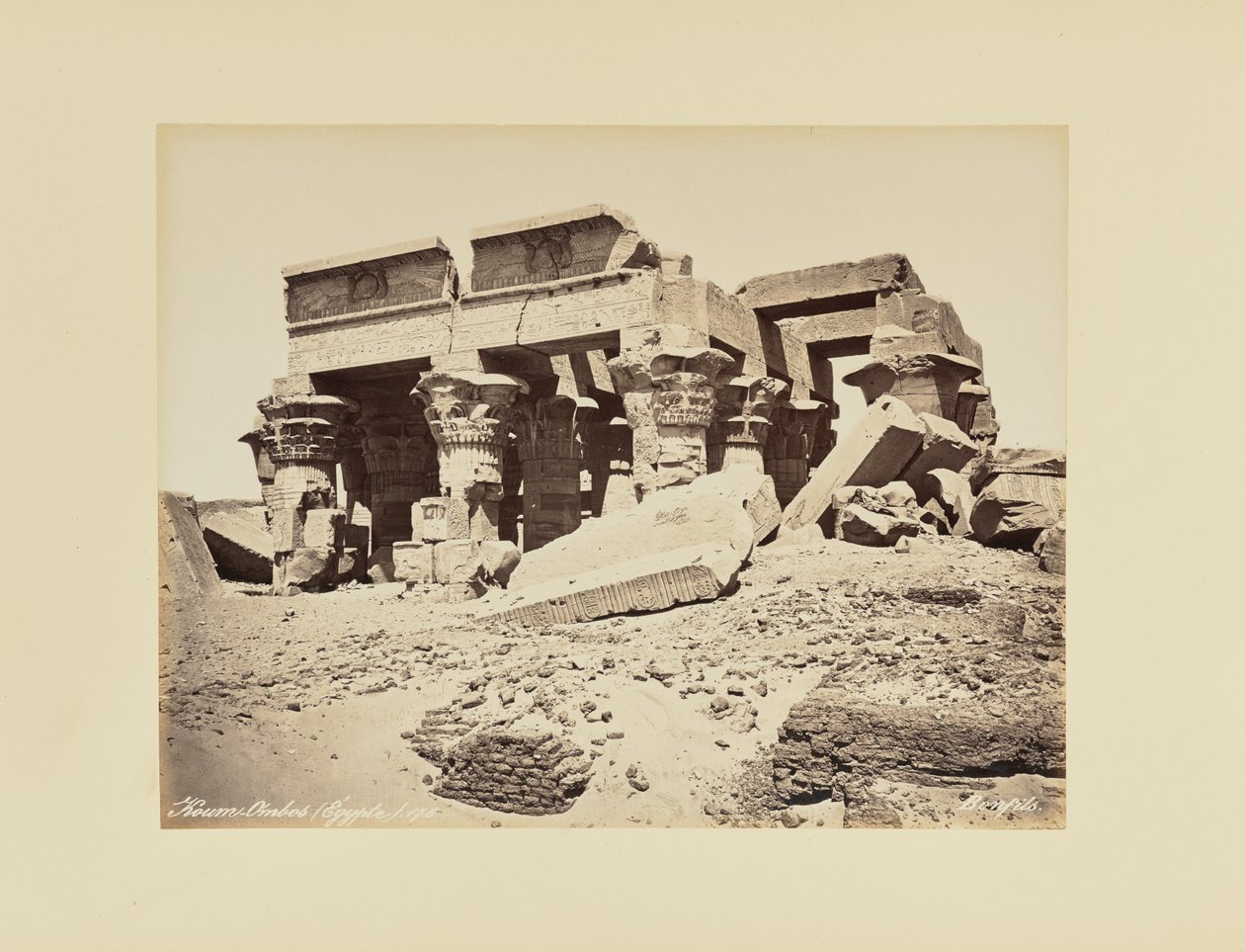 Koum-Ombos (Egypten) af Félix Bonfils