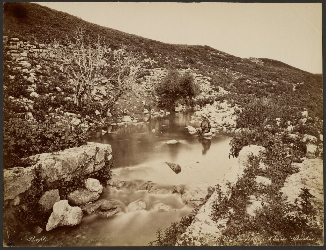Elisas kilde, Palæstina af Félix Bonfils