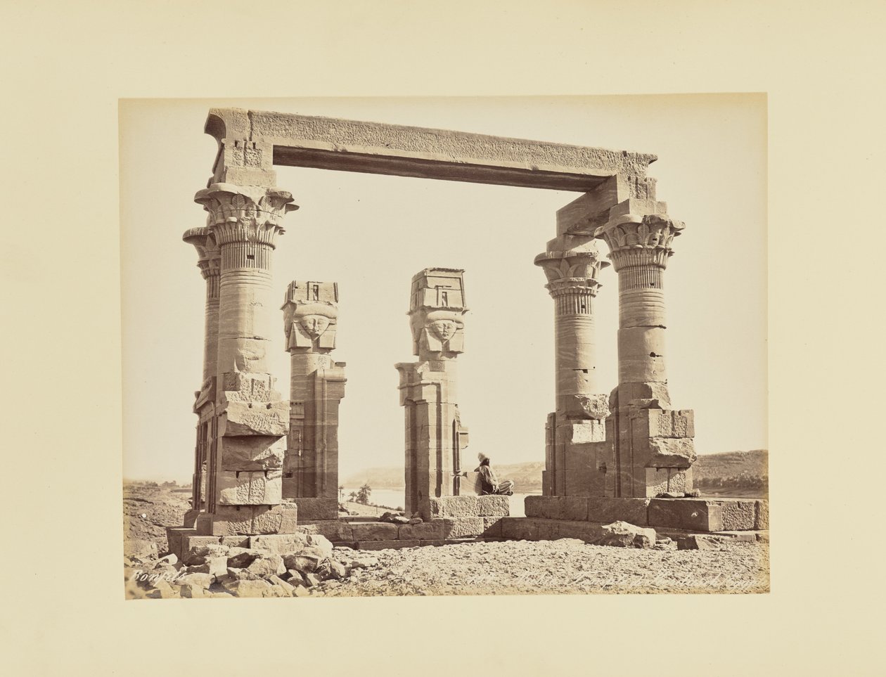 Nubien. Templet i Kerdasêh, Egypten af Félix Bonfils