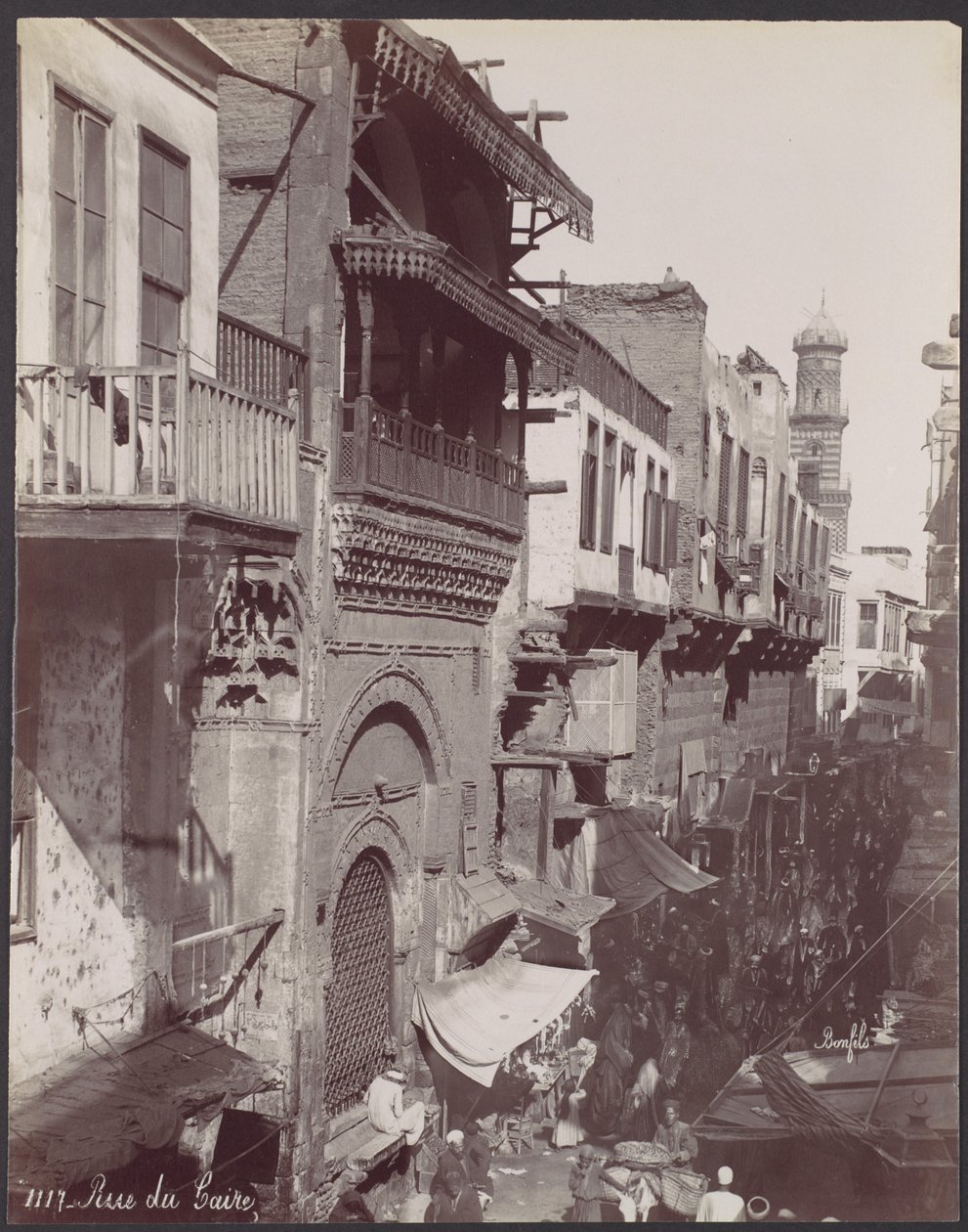 Caire-gaden af Félix Bonfils