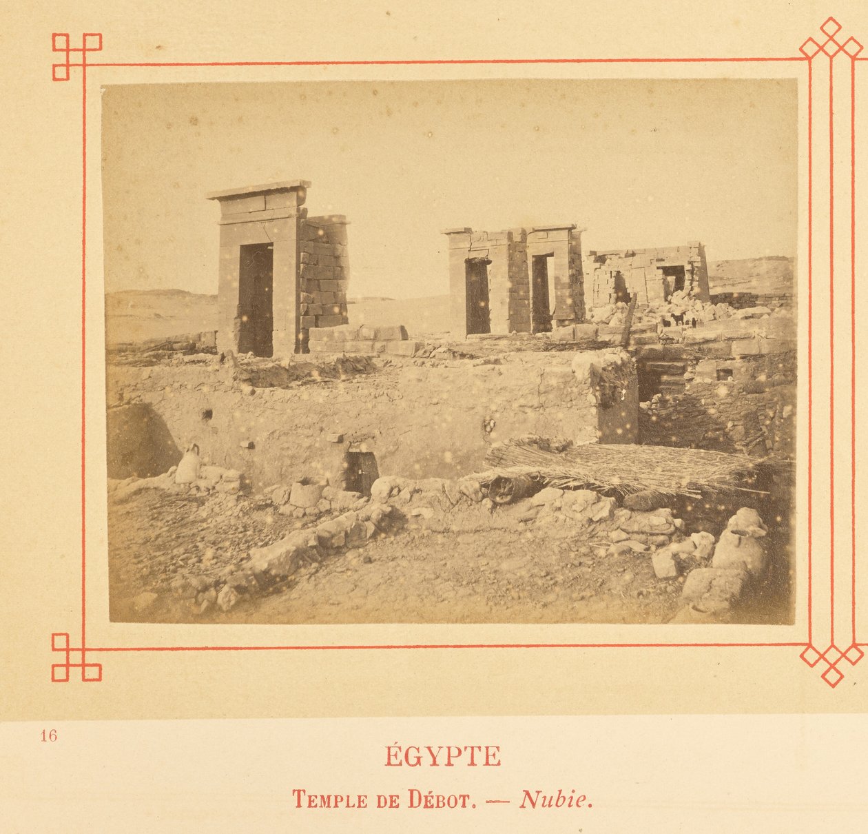 Debod-templet - Nubien af Félix Bonfils