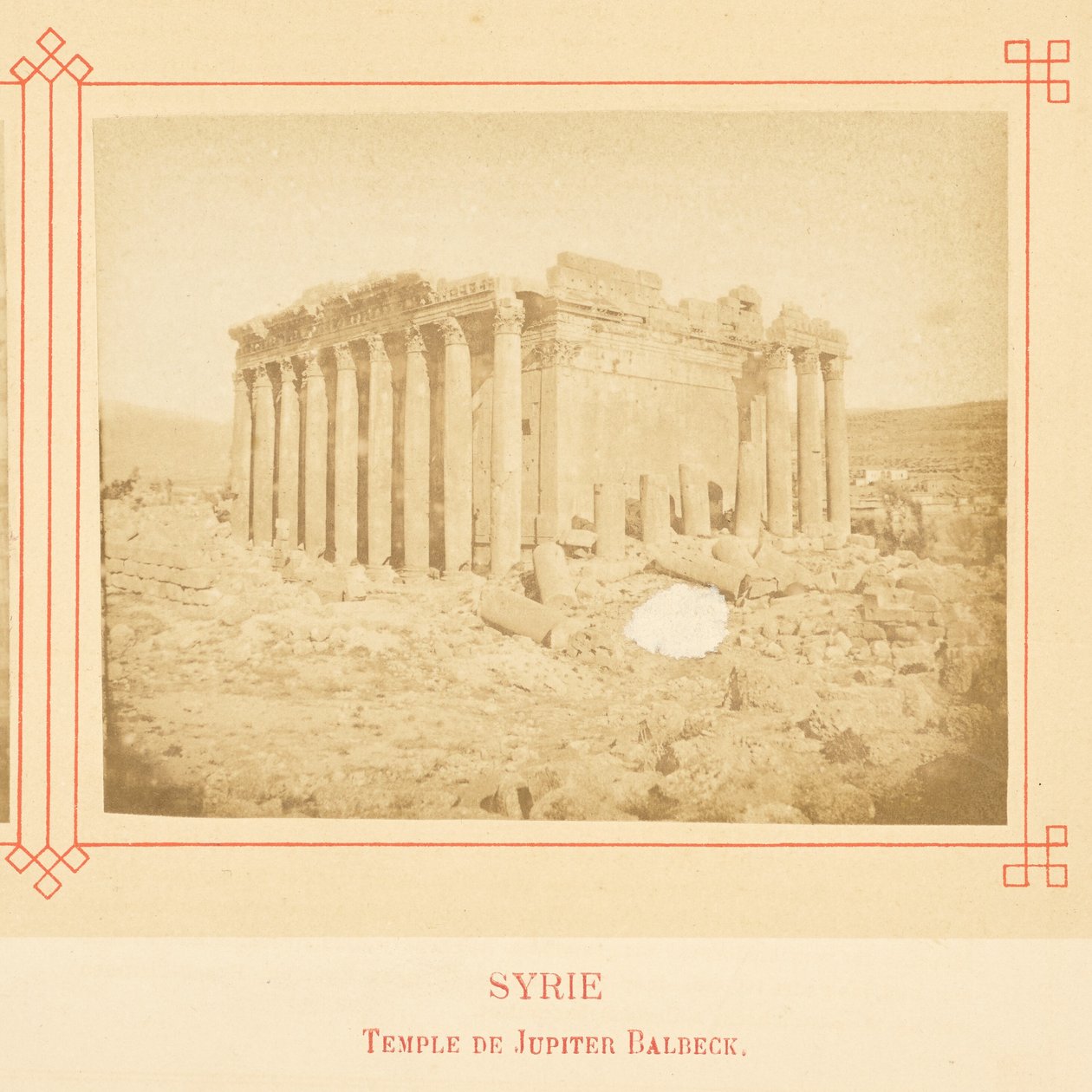 Jupiter-templet i Balbek. af Félix Bonfils